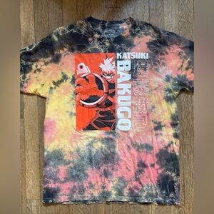 Bakugo My Hero Academia Graphic Tie-Dye T-Shirt